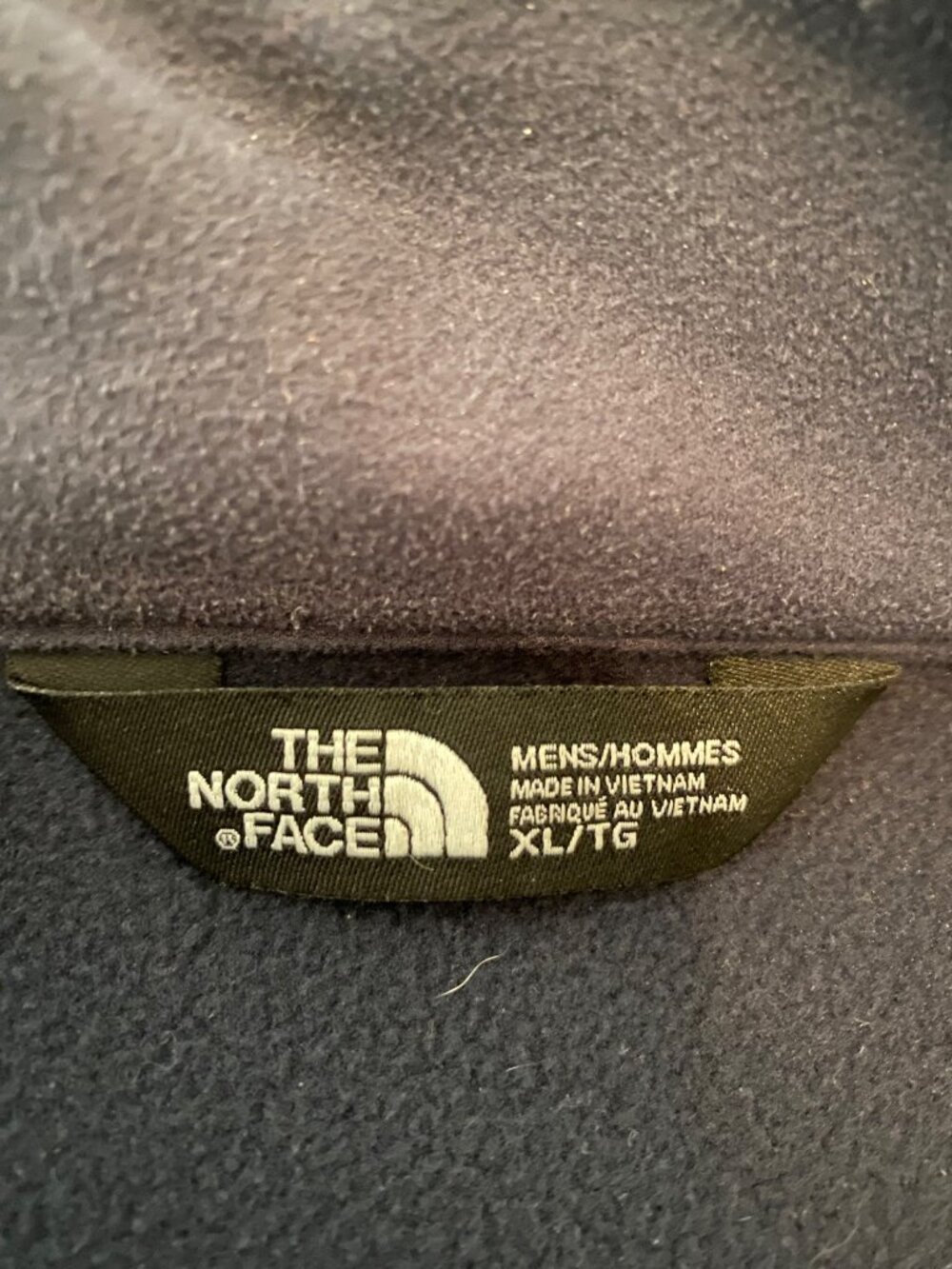 The North Face Mens Navy Full-Zip Fleece Jacket XL Polyester Lightweight Outdoor - Picture 4 of 11